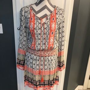 😍 Chelsea & Violet Fun Print Colorful Dress